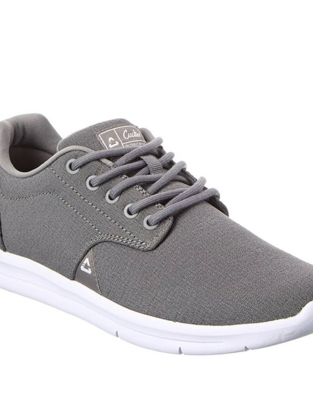 Travis Mathew Men's Gray The Daily Woven Low-Profile Lace-Up Sneakers